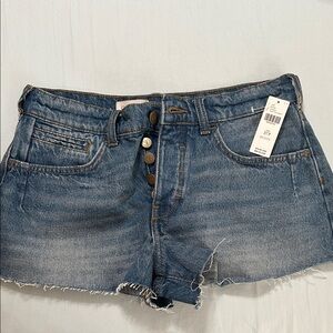 Pilcro Dark Blue Jean Shorts NWT